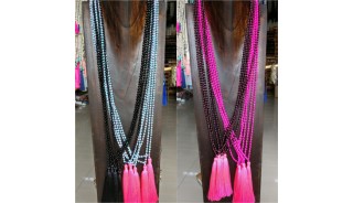 pyrus beads tassels necklaces mix color 80 pieces free shipping include